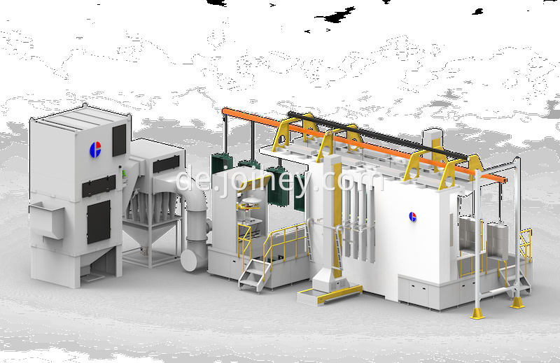 MCB kleine Zyklonpulverbeschichtung Booth MCB Small Cyclone Powder Coating booth